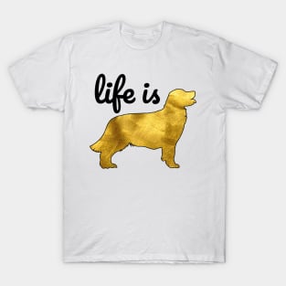 Golden Retriever Dog Gift Shirt Life Is Golden T-Shirt